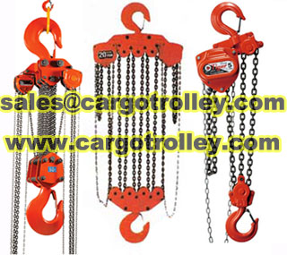 Chain pulley blocks price list and manual instruction (Chain pulley blocks price list and manual instruction)